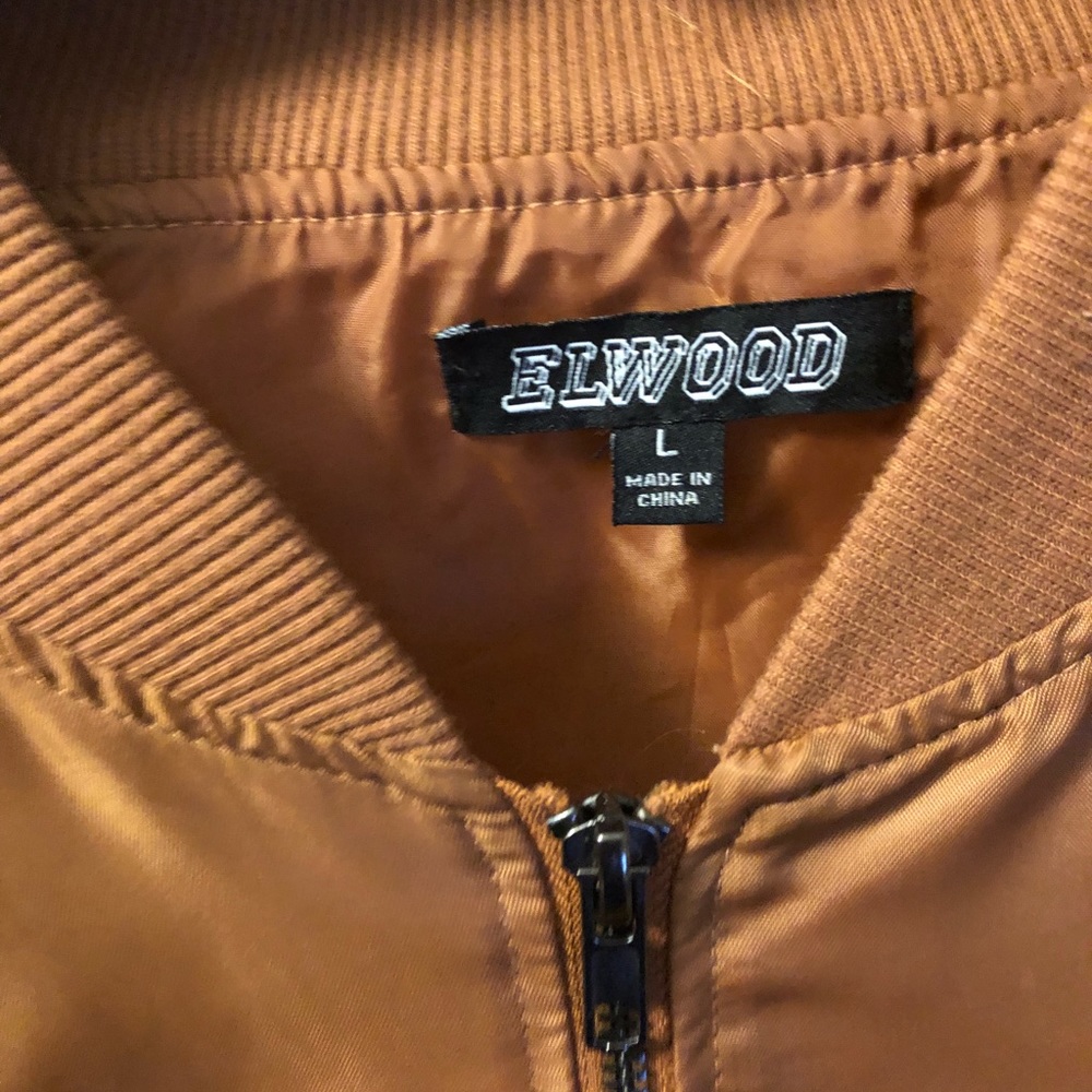 Brown jacket bomber